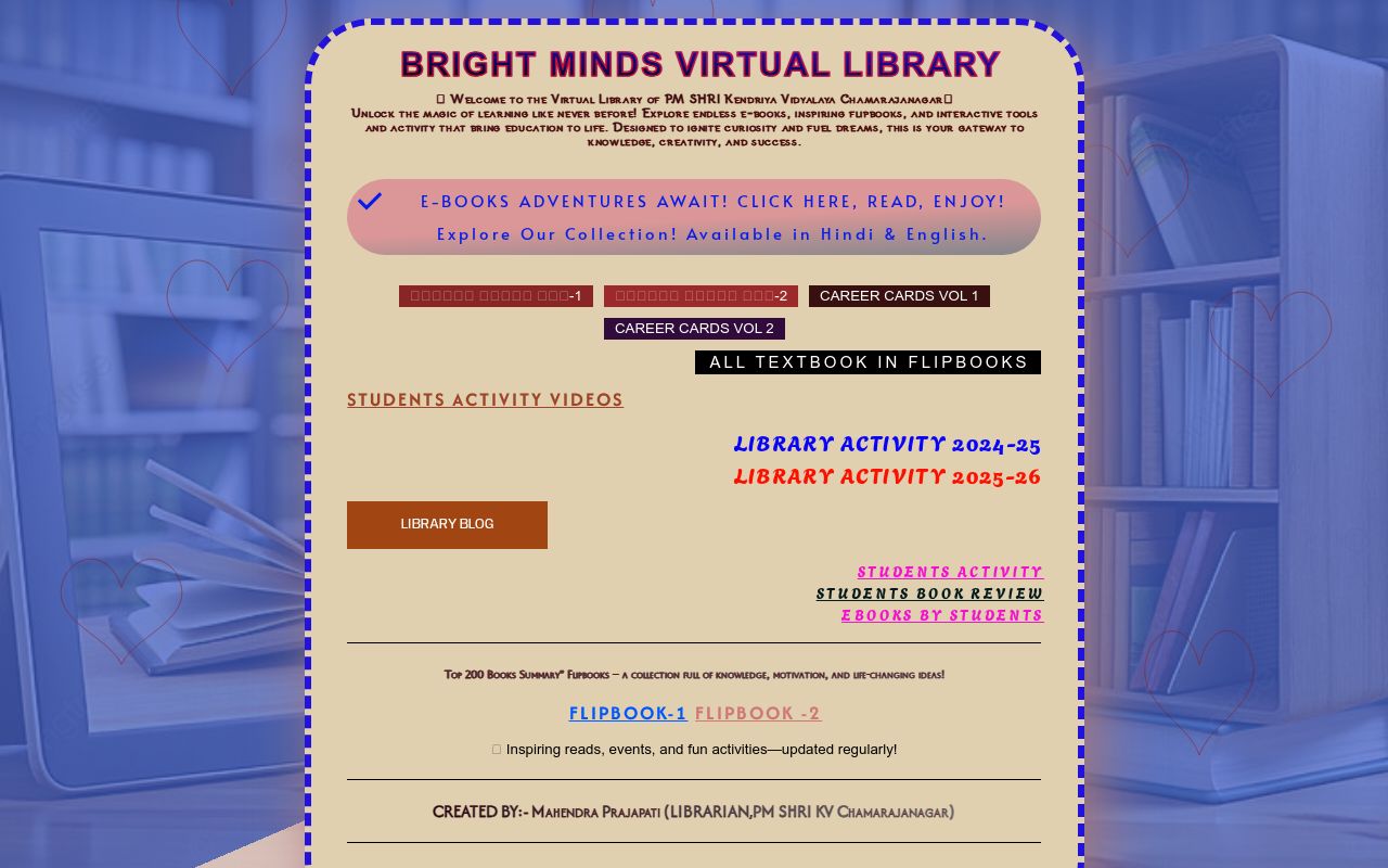 BRIGHT MIND S VIRTUAL LIBRARY KV CHAMARAJANAGAR bright-mind-s-virtual-library-kv-chamarajanagar